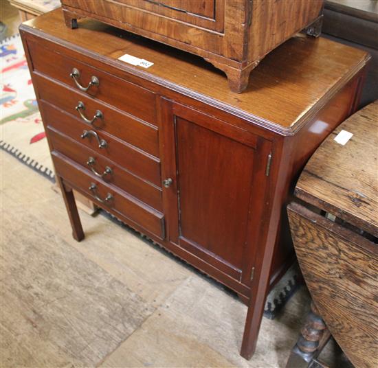 Mahogany music cabinet